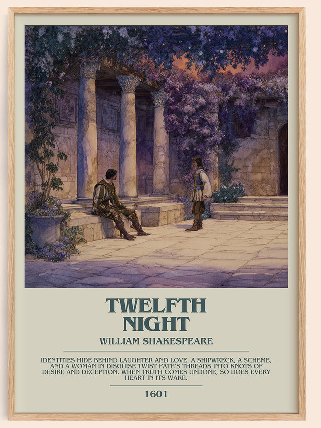Twelfth Night Bookish Wall Art by William Shakespeare
