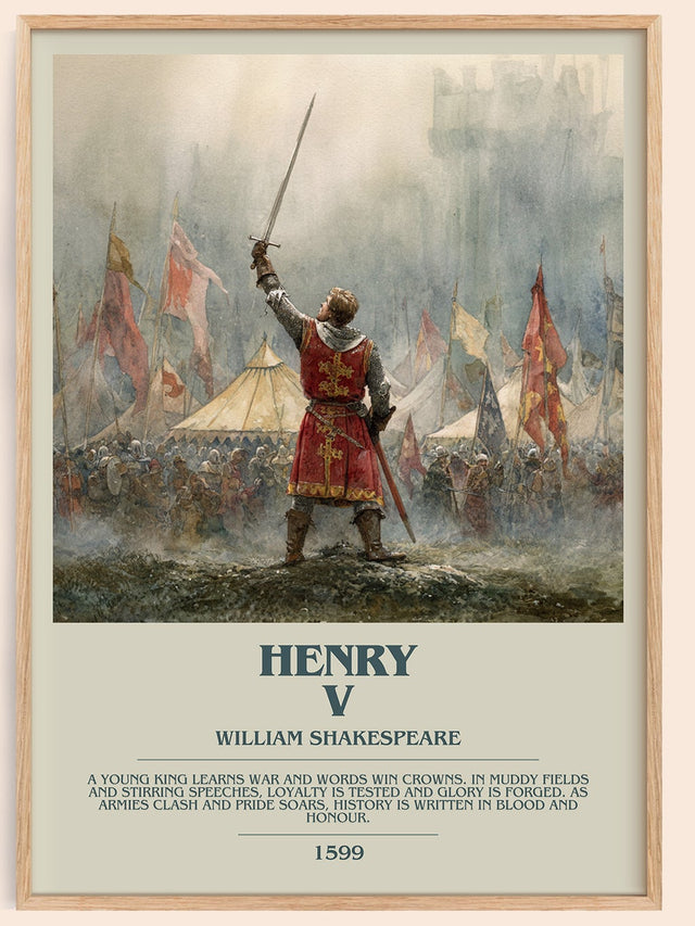 Henry V Bookish Wall Art by William Shakespeare