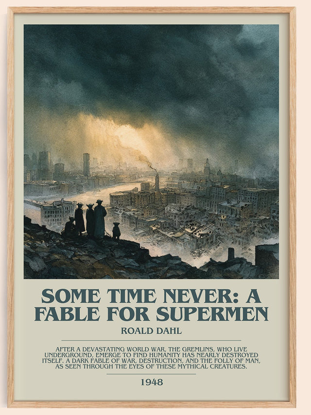 Some Time Never: A Fable for Supermen Bookish Wall Art by Roald Dahl