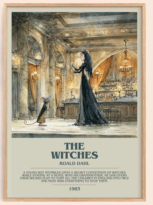 The Witches Bookish Wall Art by Roald Dahl