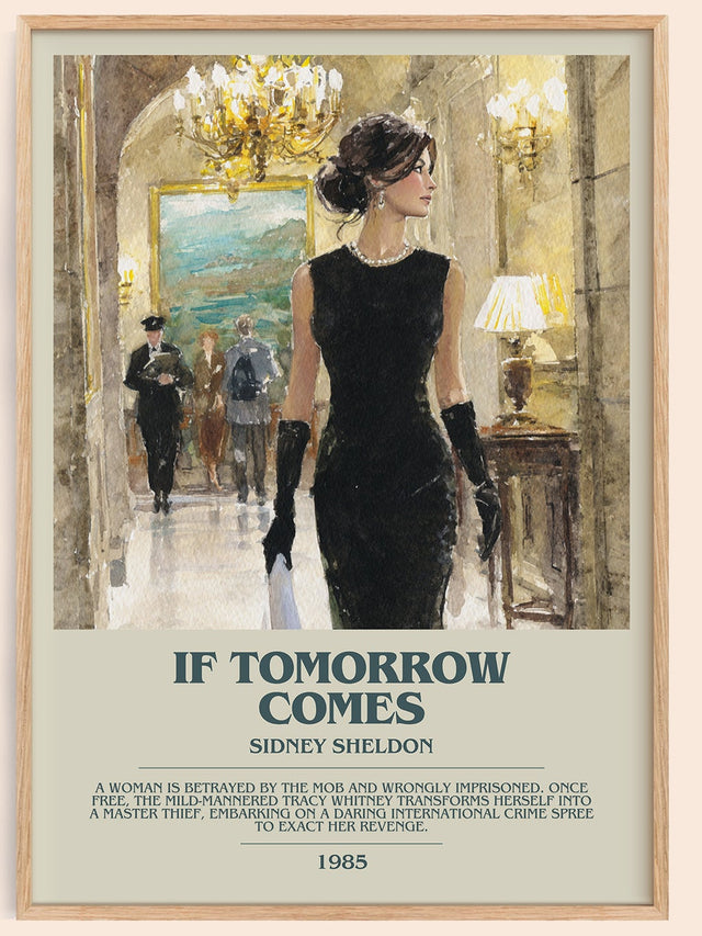 If Tomorrow Comes Bookish Wall Art by Sidney Sheldon