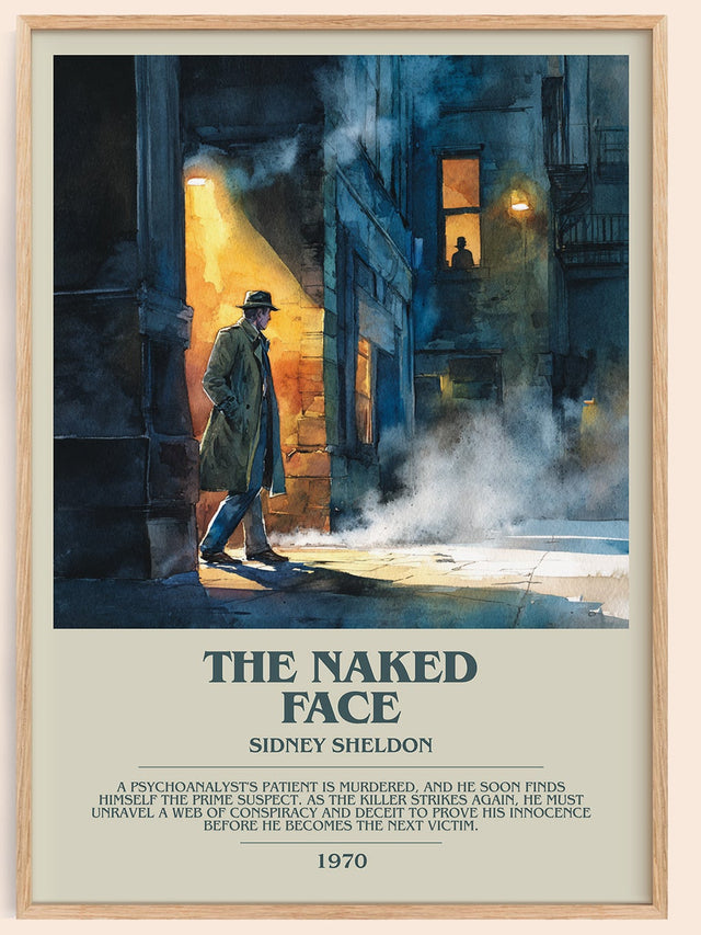 The Naked Face Bookish Wall Art by Sidney Sheldon