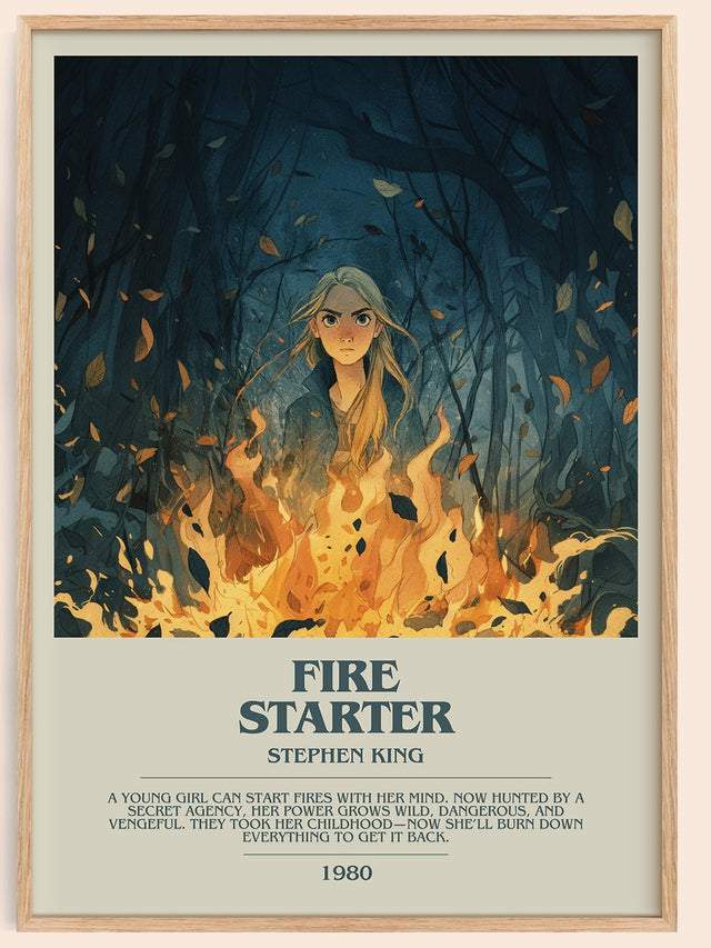Firestarter Bookish Wall Art by Stephen King