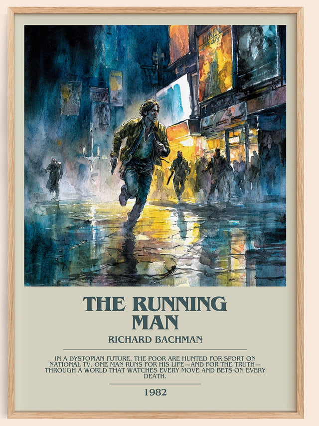 The Running Man Bookish Wall Art by Richard Bachman