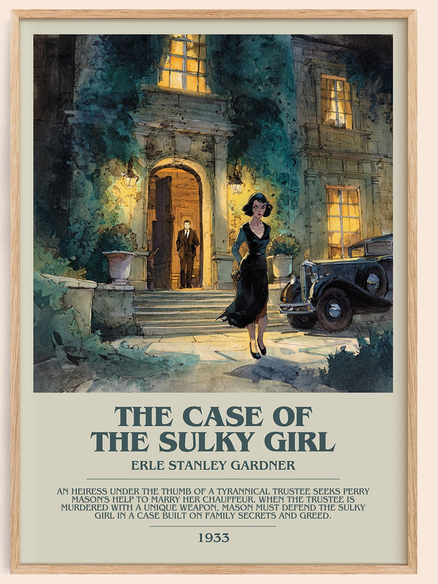 The Case Of The Sulky Girl Bookish Wall Art by Erle Stanley Gardner