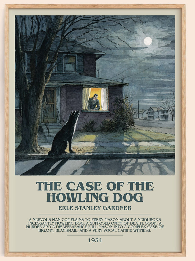 The Case of the Howling Dog Bookish Wall Art by Erle Stanley Gardner
