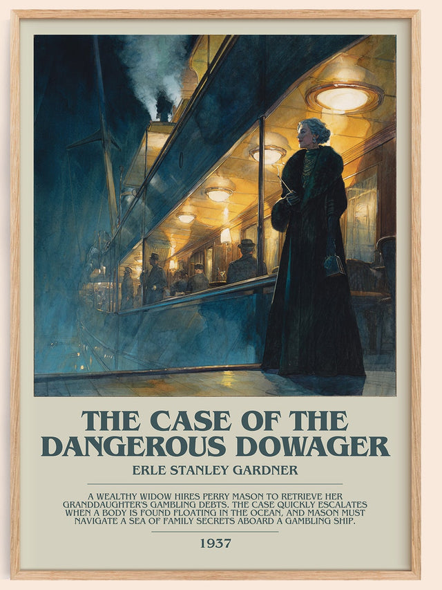 Case Of The Dangerous Dowager Bookish Wall Art by Erle Stanley Gardner