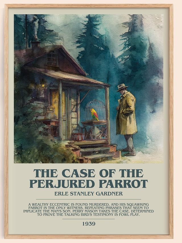 Case Of The Perjured Parrot Bookish Wall Art by Erle Stanley Gardner