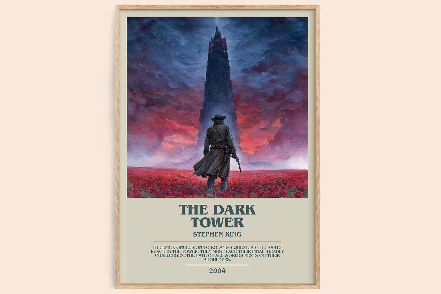 The Dark Tower bookish book poster by Stephen King – framed literary art print