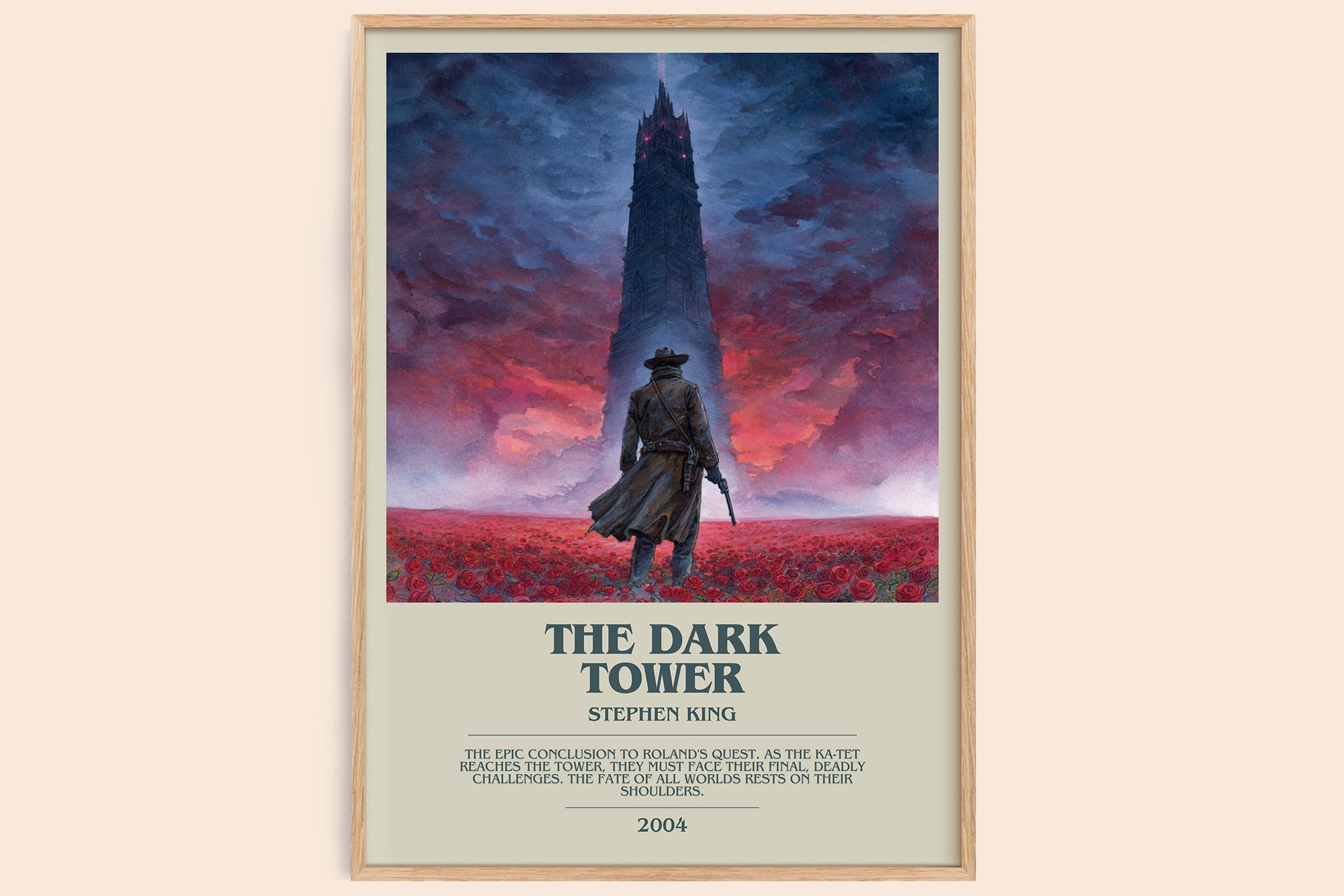The Dark Tower bookish book poster by Stephen King – framed literary art print