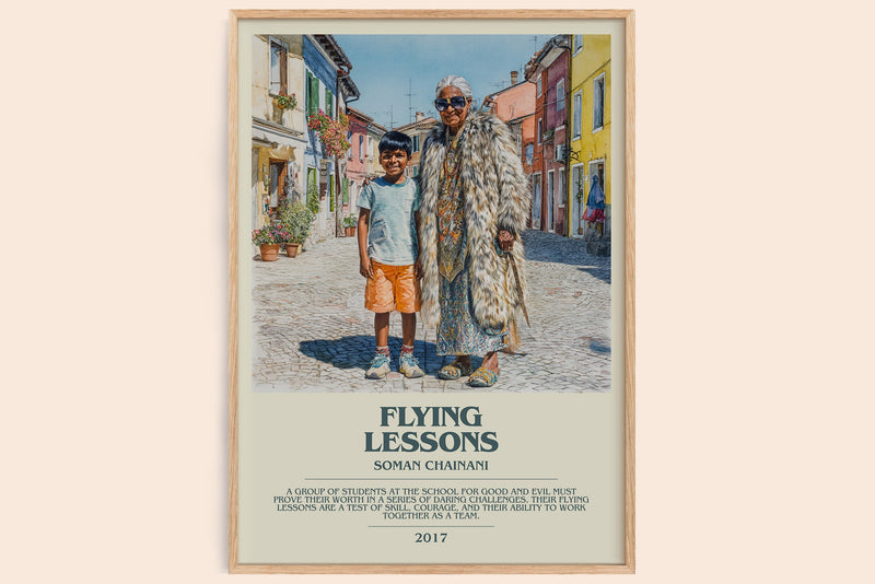 Flying Lessons bookish book poster by Soman Chainani – framed literary art print