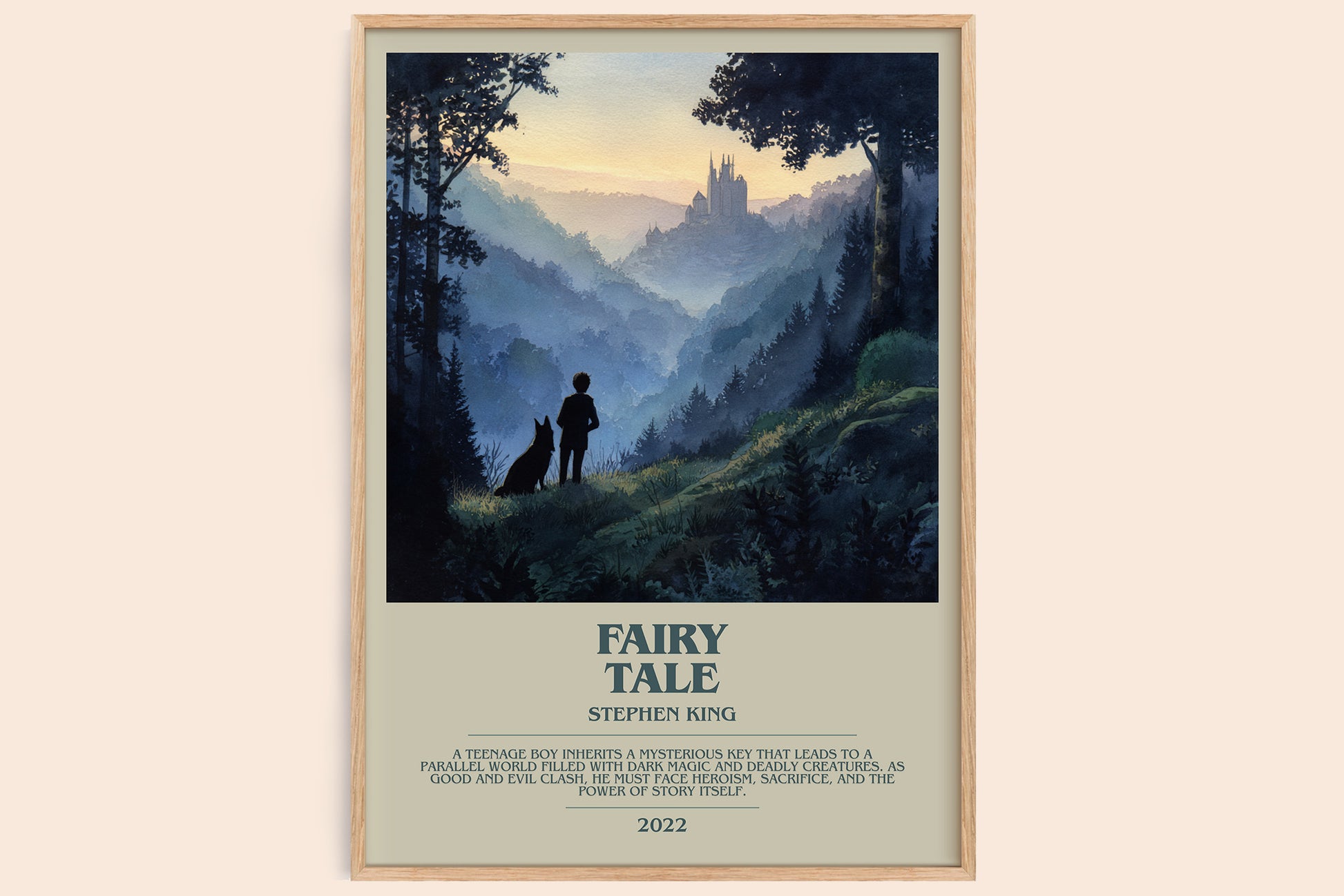Fairy Tale bookish book poster by Stephen King – framed literary art print