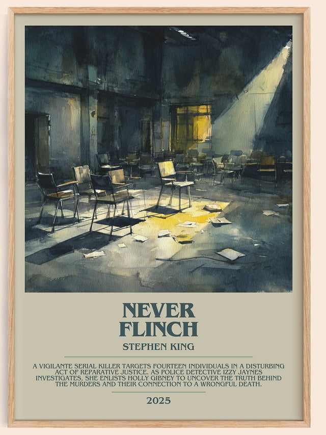 Never Flinch Bookish Wall Art by Stephen King