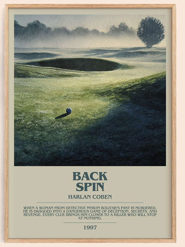 Back Spin Bookish Wall Art by Harlan Coben