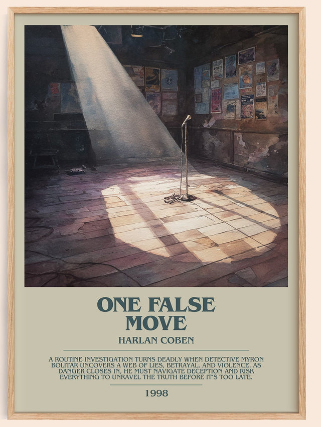 One False Move Bookish Wall Art by Harlan Coben