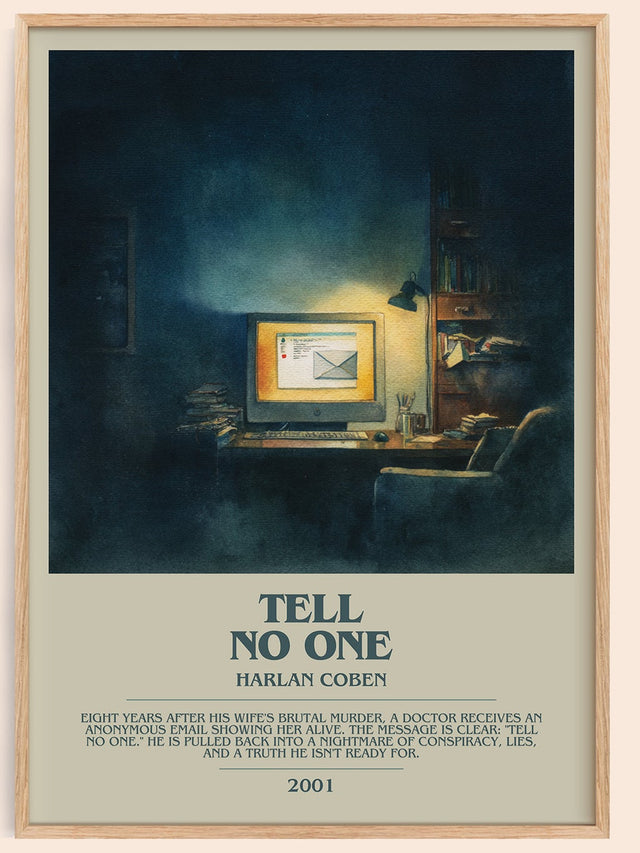 Tell No One Bookish Wall Art by Harlan Coben