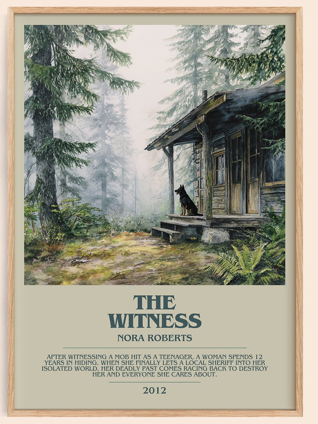 The Witness Bookish Wall Art by Nora Roberts