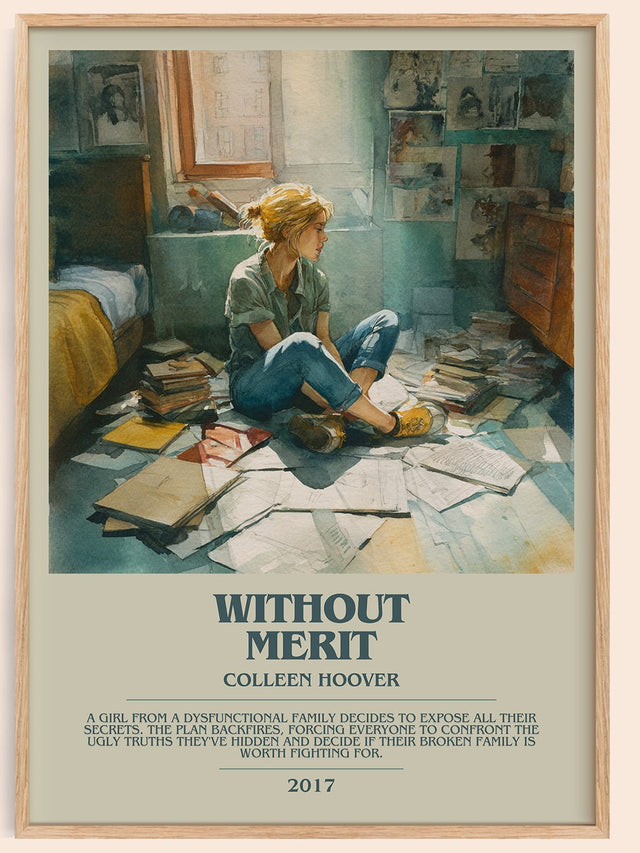 Without Merit Bookish Wall Art by Colleen Hoover