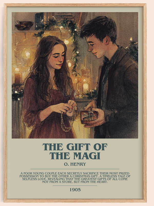 The Gift Of The Magi bookish book poster by O. Henry – framed literary art print
