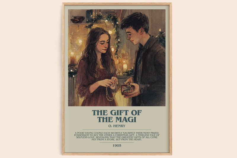 The Gift Of The Magi Bookish Wall Art by O. Henry (Modern style)