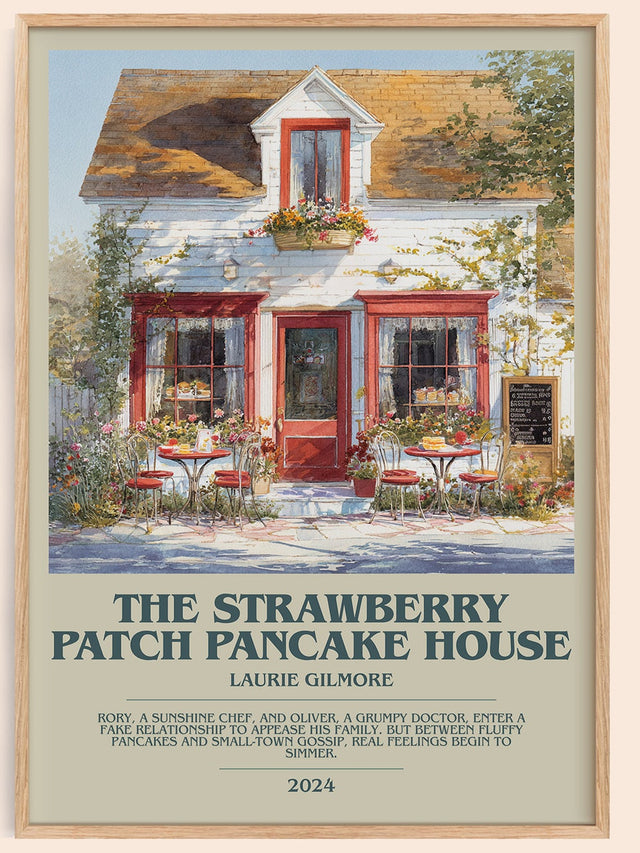 The Strawberry Patch Pancake House Bookish Wall Art by Laurie Gilmore