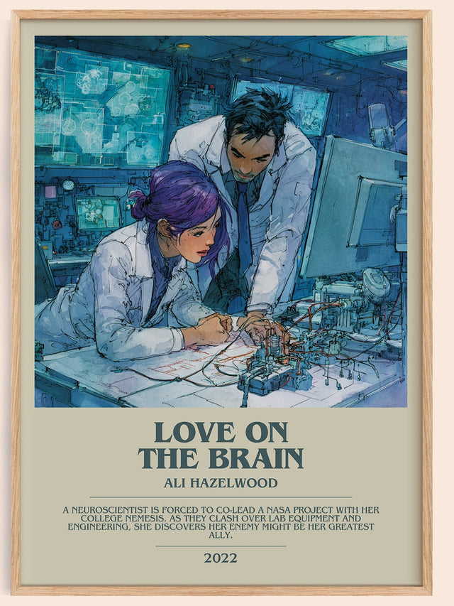 Love on the Brain Bookish Wall Art by Ali Hazelwood
