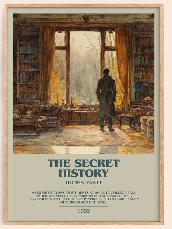 The Secret History bookish book poster by Donna Tartt – framed literary art print