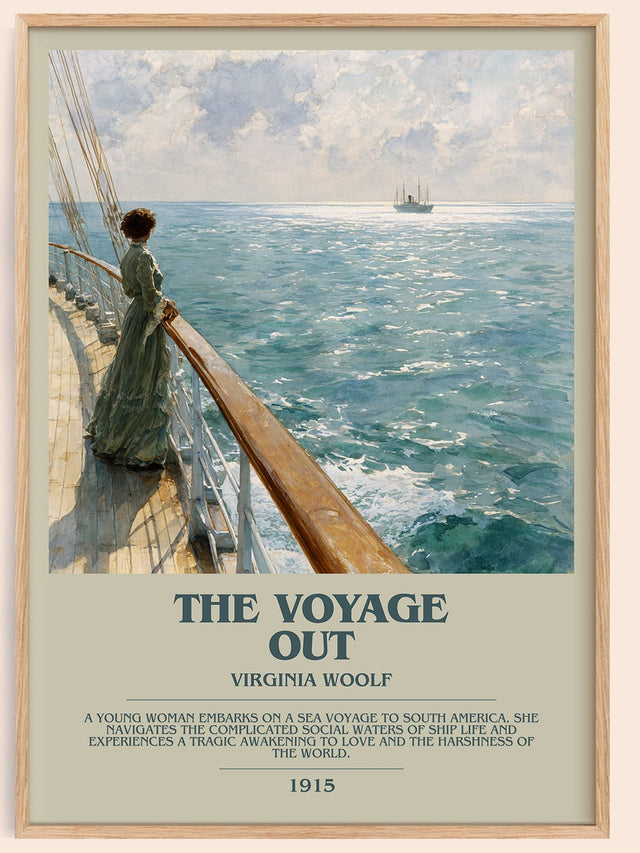 The Voyage Out Bookish Wall Art by Virginia Woolf