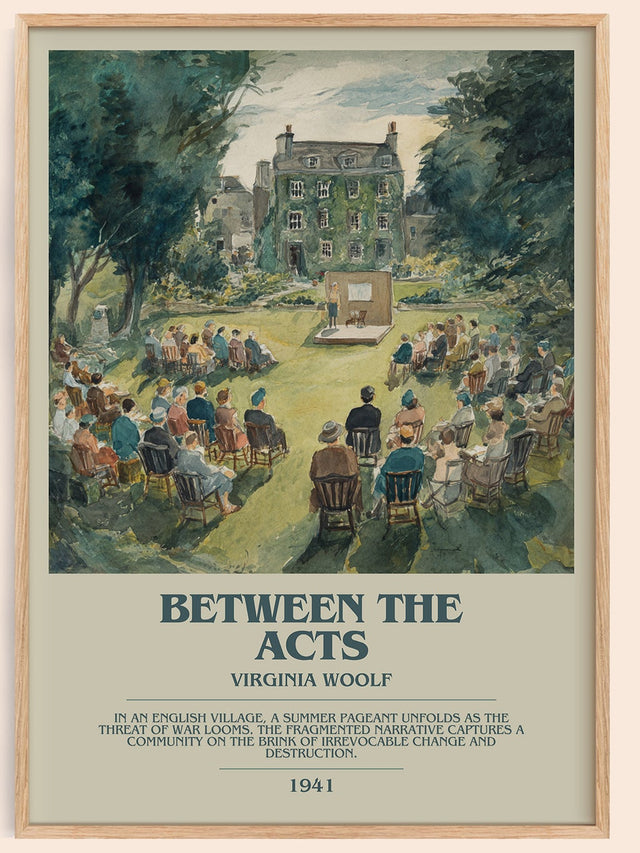 Between the Acts Bookish Wall Art by Virginia Woolf
