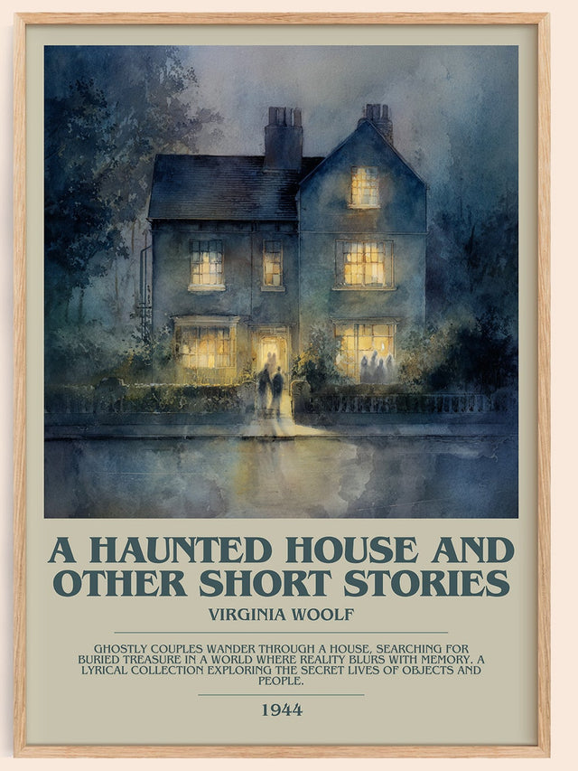 Haunted House: And Other Short Stories Bookish Wall Art by V. Woolf