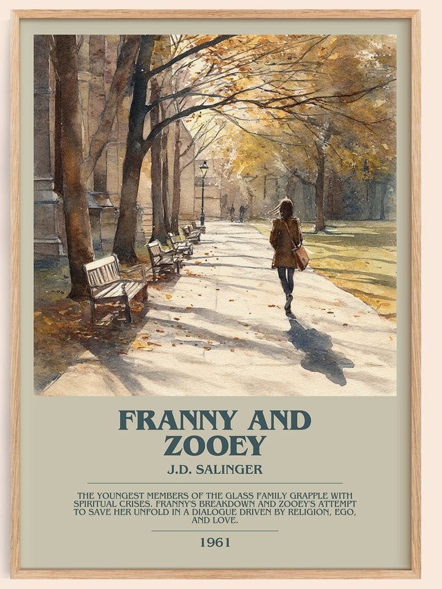 Franny and Zooey Bookish Wall Art by J.D. Salinger