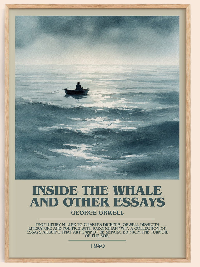Inside the Whale and Other Essays Bookish Wall Art by George Orwell