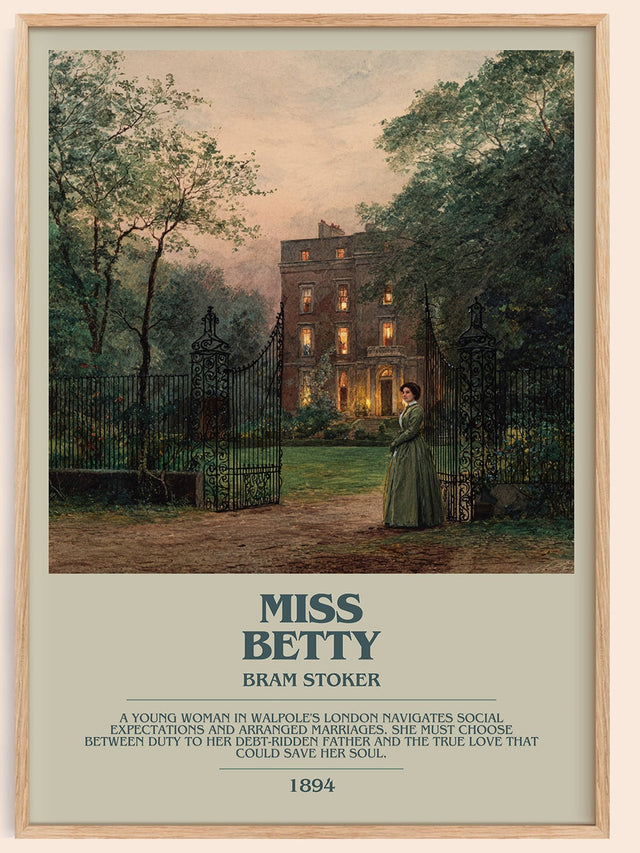 Miss Betty Bookish Wall Art by Bram Stoker