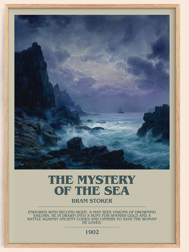 The Mystery Of The Sea Bookish Wall Art by Bram Stoker