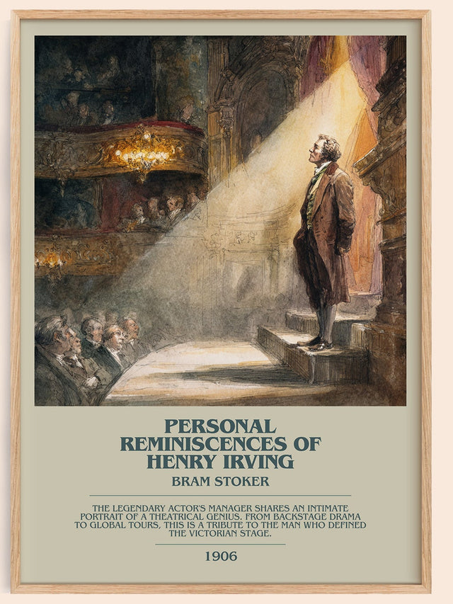 Personal Reminiscences of Henry Irving Bookish Wall Art by Bram Stoker