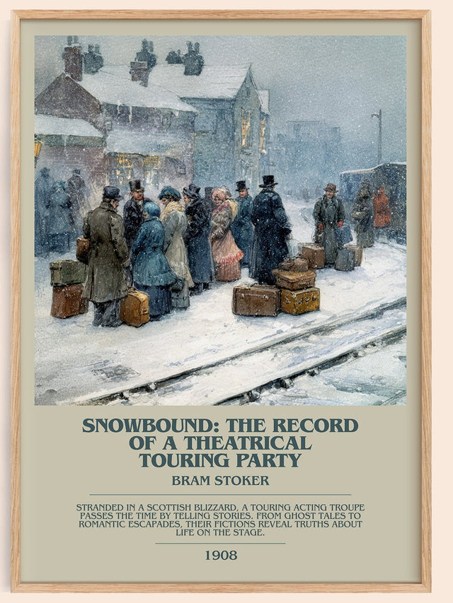 Snowbound: The Record of a Theatrical Touring Party Bookish Wall Art