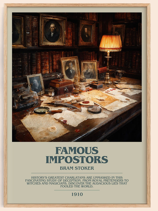 Famous Impostors Bookish Wall Art by Bram Stoker