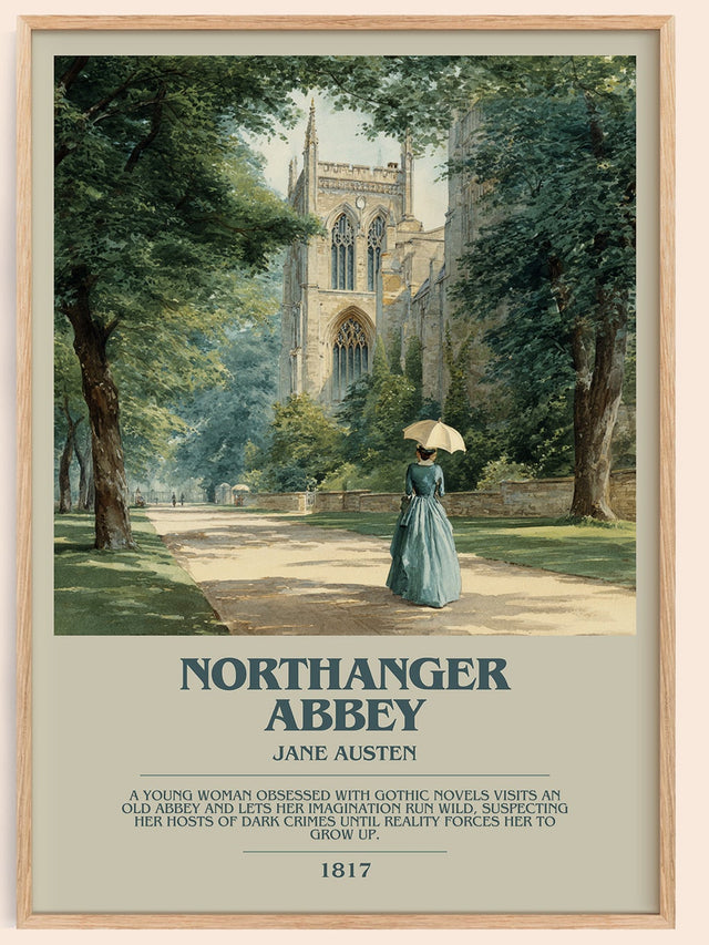 Northanger Abbey Bookish Wall Art by Jane Austen
