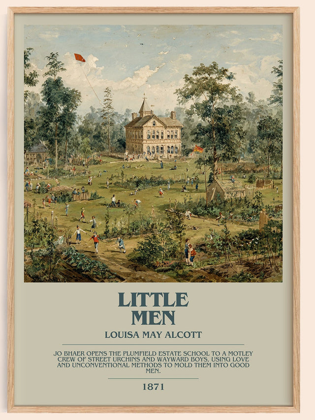Little Men Bookish Wall Art by Louisa May Alcott