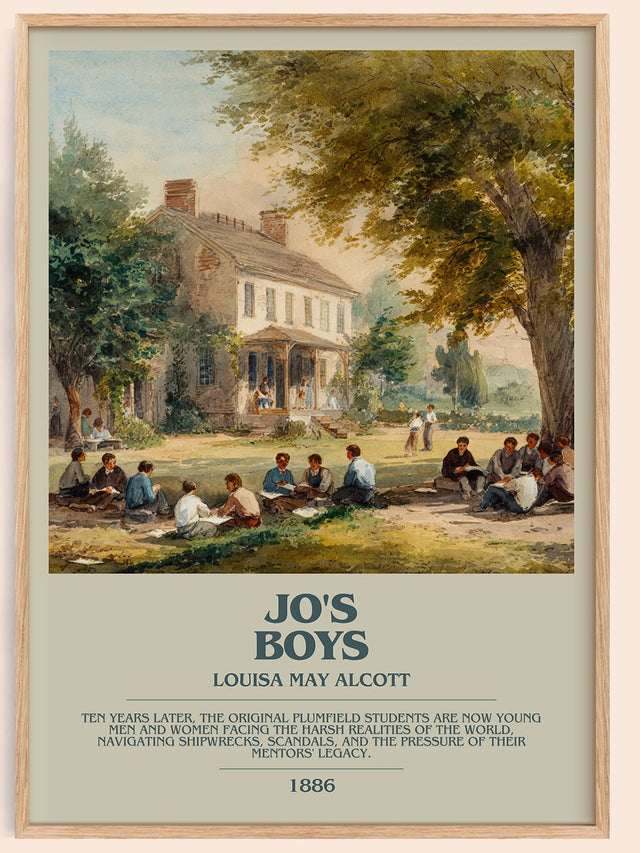 Jo's Boys Bookish Wall Art by Louisa May Alcott