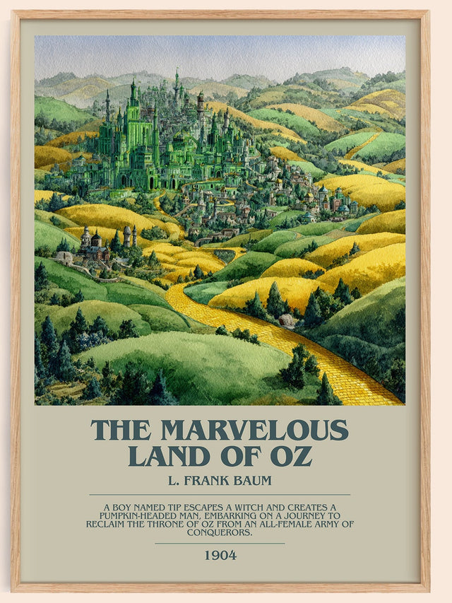 The Marvelous Land of Oz Bookish Wall Art by L. Frank Baum