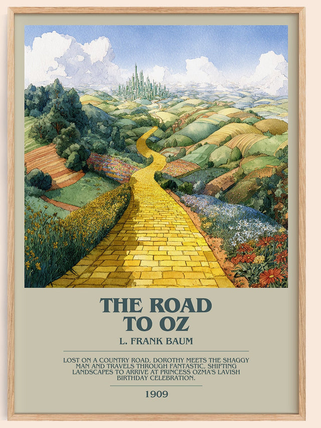 The Road to Oz Bookish Wall Art by L Frank Baum