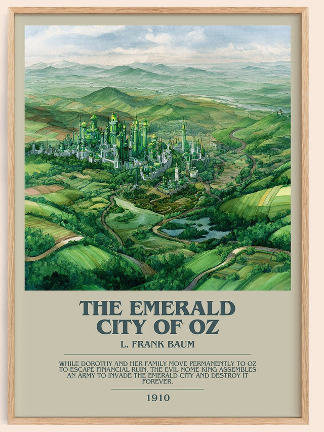 The Emerald City of Oz Bookish Wall Art by L. Frank Baum