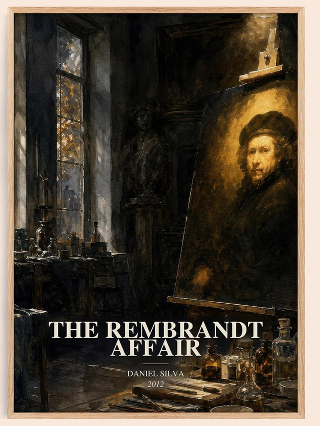 The Rembrandt Affair Book Watercolour Illustration by Daniel Silva