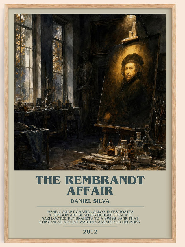 The Rembrandt Affair Bookish Wall Art by Daniel Silva