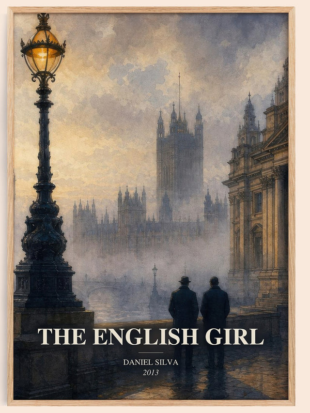 The English Girl Book Watercolour Illustration by Daniel Silva