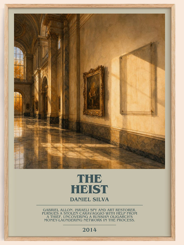 The Heist Bookish Wall Art by Daniel Silva