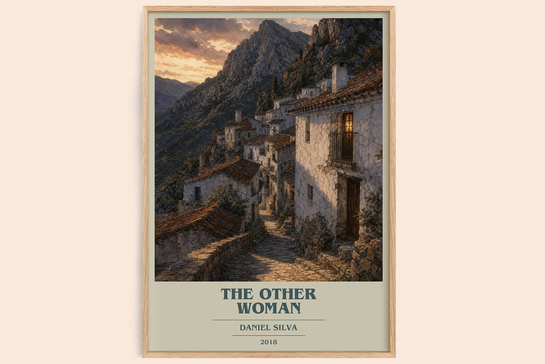 The Other Woman book cover book poster by Daniel Silva – framed literary art print