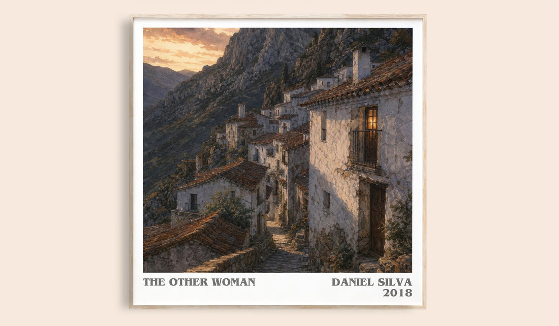 The Other Woman literary book poster by Daniel Silva – framed literary art print