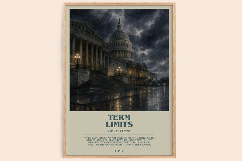 Term Limits Bookish Wall Art by Vince Flynn (Modern style)